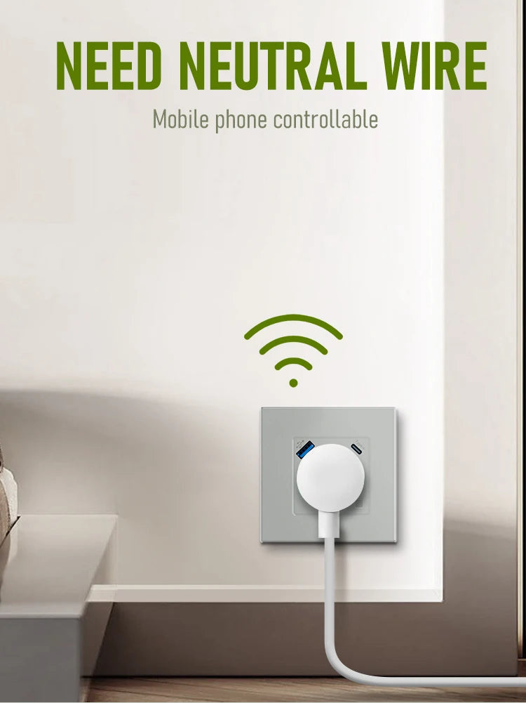 Smart EU Wall Socket with USB Ports