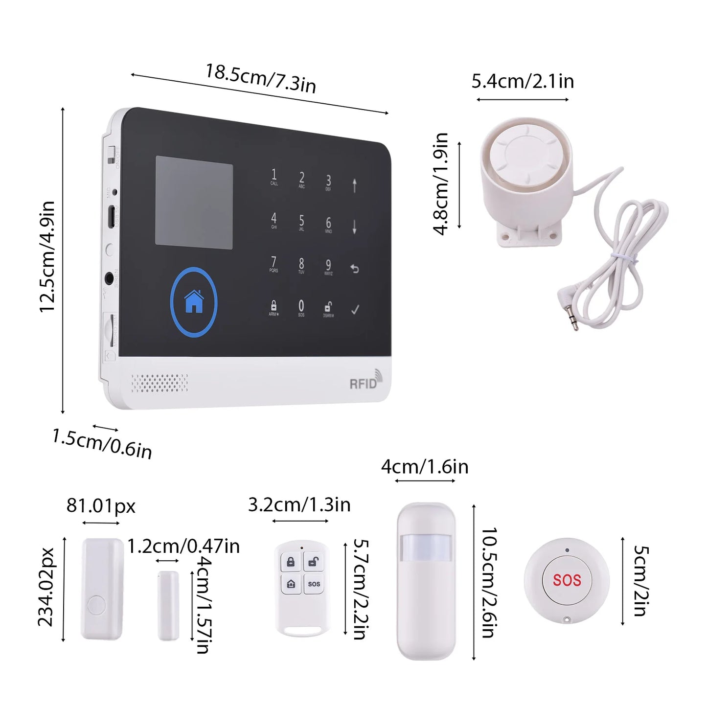 4G WiFi Home Alarm System