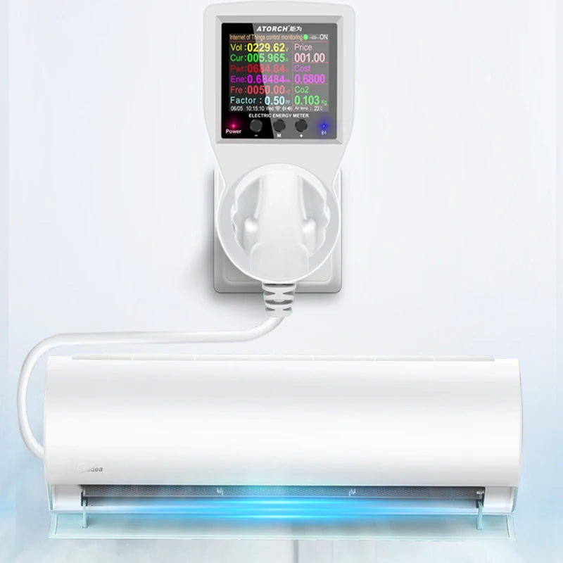WiFi Smart Socket Digital Wattmeter – 16A, AC85–265V