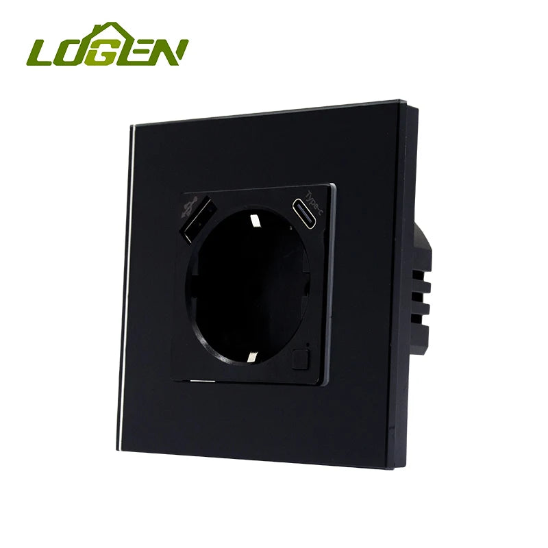 Smart EU Wall Socket with USB Ports
