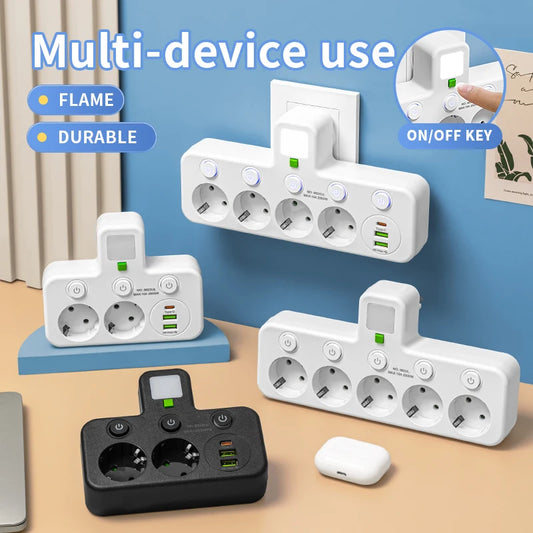EU Power strip with USB