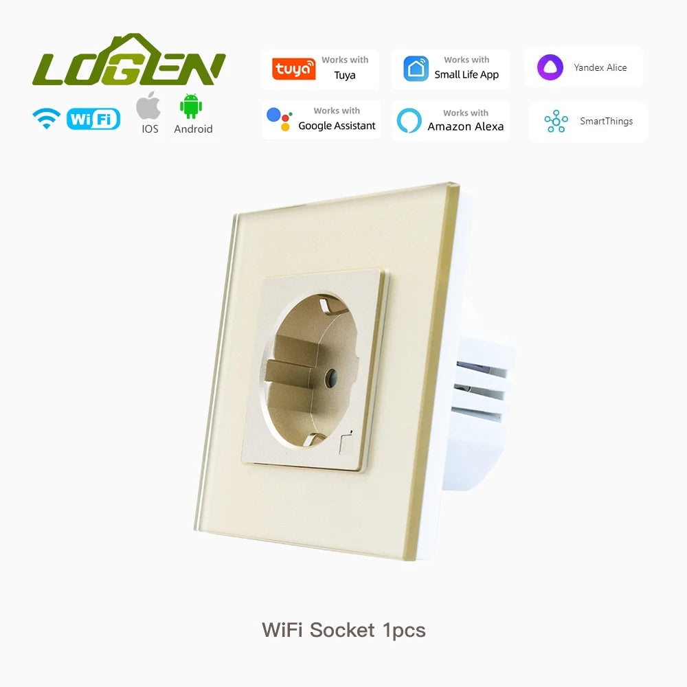 Smart EU Wall Socket with USB Ports