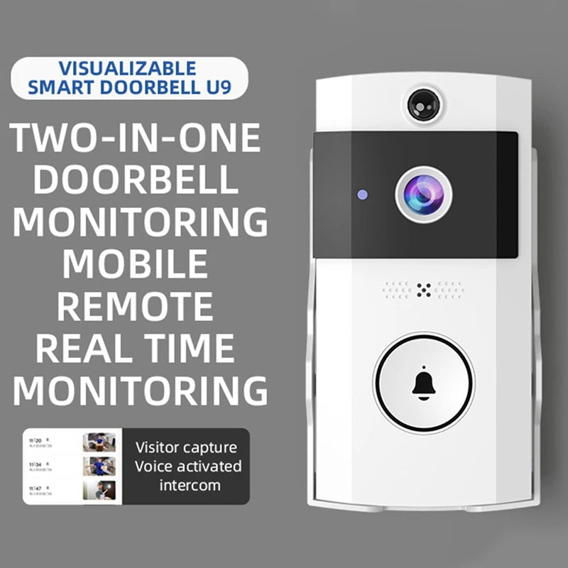 Smart WIFI Doorbell Camera With Solar Charging